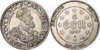 Belgien 5 Ecu Baudouin I, Brussels, Silber, VZ, KM:166 -