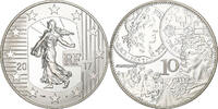 Frankreich 10 Euro Fontenoy, PP, Paris, Silber, UNZ -