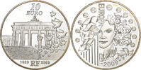 Frankreich 10 Euro Europa, Paris, Silber, UNZ, KM:1591 -