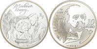 Frankreich 10 Euro Madame Bovary, PP, Paris, Silber, UNZ -