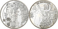 Frankreich 10 Euro Les Fraternisés, PP, Paris, Silber, UNZ -