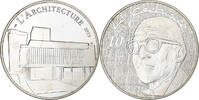 Frankreich 10 Euro Le Corbusier, PP, Paris, Silber, UNZ -