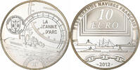 Frankreich 10 Euro La Jeanne d'Arc, Paris, Silber, UNZ, KM:2078 -