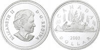 Kanada Dollar Elizabeth II, Royal Canadian Mint, Silber, UNZ, KM:473 -