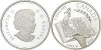 Kanada 5 Dollars Elizabeth II, Royal Canadian Mint, PP, Silber, UNZ -