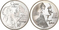 Frankreich 10 Euro Edmond Rostand, PP, Paris, Silber, UNZ -