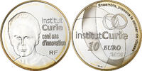 Frankreich 10 Euro Institut Curie, Paris, Silber, UNZ, KM:1611 -