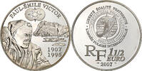 Frankreich 1-1/2 Euro Paul-Émile Victor, Paris, Silber, UNZ, KM:1473 -