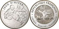 Frankreich 10 Euro Jeux d'Hiver 2013 - Snowboard, PP, Paris, Silber, UNZ -