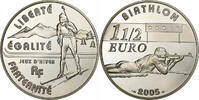 Frankreich 1-1/2 Euro Jeux d'Hiver- Biathlon, Paris, Silber, UNZ -