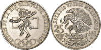 Mexiko 25 Pesos Mexico City, Silber, VZ, KM:479.1 -