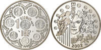 Frankreich 1-1/2 Euro Europa, Paris, Silber, UNZ, KM:1301 -