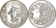 Frankreich 1-1/2 Euro Monnaie de Paris, La Semeuse, Paris, Silber, UNZ -