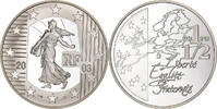 Frankreich 1-1/2 Euro Monnaie de Paris, La Semeuse, PP, Paris, Silber -