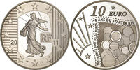 Frankreich 10 Euro 10 ans du Starter Kit, Paris, Silber, UNZ, KM:1784 -