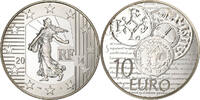Frankreich 10 Euro Charlemagne, PP, Paris, Silber, UNZ -