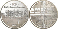 Frankreich 10 Euro Centre Georges Pompidou, Paris, Silber, UNZ, KM:1686 -