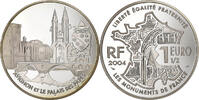 Frankreich 1-1/2 Euro Palais des papes d'Avignon, Paris, Silber, UNZ -