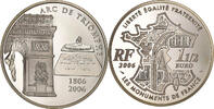 Frankreich 1-1/2 Euro Arc de Triomphe, Paris, Silber, UNZ, KM:1456 -