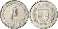 Schweiz 5 Francs Bern, Kupfer-Nickel, VZ, KM:40a.1 -