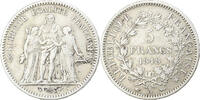 Frankreich 5 Francs Hercule, Paris, Silber, S+, Gadoury:683, KM:756.1 -