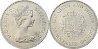 Großbritannien 25 New Pence Elizabeth II, Kupfer-Nickel, SS+, KM:917 -