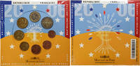 Frankreich Coffret 1c. à 2€ BU, Monnaie de Paris, STGL -