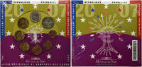 Frankreich Coffret 1c. à 2€ BU, Monnaie de Paris, STGL -