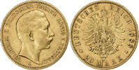 Kingdom of Prussia 20 Mark PRUSSIA, Wilhelm II, Berlin, Gold, SS+ -