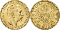 Kingdom of Prussia 20 Mark PRUSSIA, Wilhelm II, Berlin, Gold, SS+ -