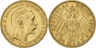 Kingdom of Prussia 20 Mark PRUSSIA, Wilhelm II, Berlin, Gold, SS+ -