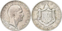 Frang Ar 1937 R Albania Zog I, Rome, Silber, SS, KM:16 SS
