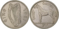 Ireland 1/2 Crown Kupfer-Nickel, SS, KM:16a -