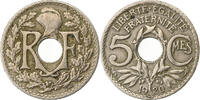 Frankreich 5 Centimes Lindauer, Paris, Rare, Kupfer-Nickel, SS -