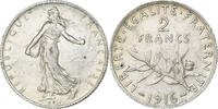 Frankreich 2 Francs Semeuse, Paris, Silber, SS+, Gadoury:532, KM:845.1 -
