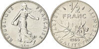 1/2 Franc 1980 Paris Frankreich Semeuse, Paris, Nickel, STGL, Gadoury:429, KM:931.1 STGL