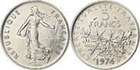 Frankreich 5 Francs Semeuse, Paris, Chouette, Nickel Clad Copper-Nickel -