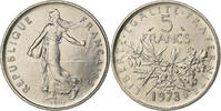 Frankreich 5 Francs Semeuse, Paris, Chouette, Nickel Clad Copper-Nickel -