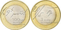 Slowenien 3 Euro Bi-Metallic, STGL -