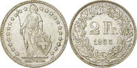 Schweiz 2 Francs Bern, Silber, VZ, KM:21 -