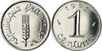 Frankreich Centime Münze, Épi, STGL, Stainless Steel, Gadoury:91 -