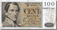 Belgien 100 Francs Geldschein, 1959-01-20, SS -