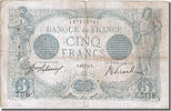 Frankreich 5 Francs Geldschein, 5 F 1912-1917 ''Bleu'', 1915-04-08, SS -