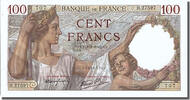 Frankreich 100 Francs Geldschein, 100 F 1939-1942 ''Sully'', 1942-01-08 -