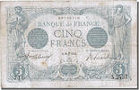 Frankreich 5 Francs Geldschein, 5 F 1912-1917 ''Bleu'', 1913-06-19, SS -