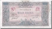 Frankreich 1000 Francs Geldschein, 1 000 F 1889-1926 ''Bleu et Rose'' -