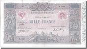 Frankreich 1000 Francs Geldschein, 1 000 F 1889-1926 ''Bleu et Rose'' -