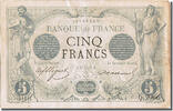 Frankreich 5 Francs Geldschein, 5 F 1871-1874 ''Noir'', 1873-07-31, VZ+ -