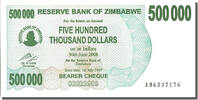 Simbabwe 500,000 Dollars Geldschein, 2007-07-01, UNZ -