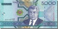 Turkmenistan 5000 Manat Geldschein, UNZ -
